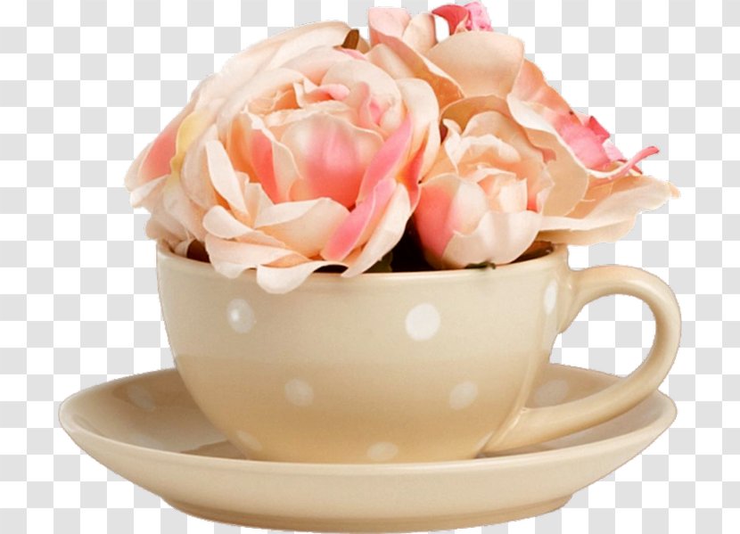Coffee Cup Teacup Flower Clip Art Transparent PNG