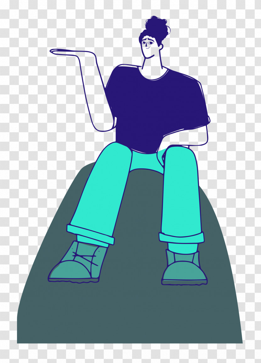 Sitting On Rock Transparent PNG