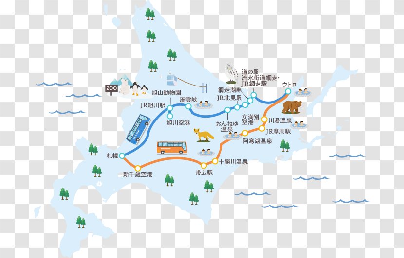 二次交通 Asahiyama Zoo Tourism Qingdao News Picture Agency No - Water Resources - Bus Plan Transparent PNG