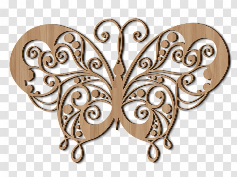 Butterfly Wood Carving Image Graphics - Insect Transparent PNG