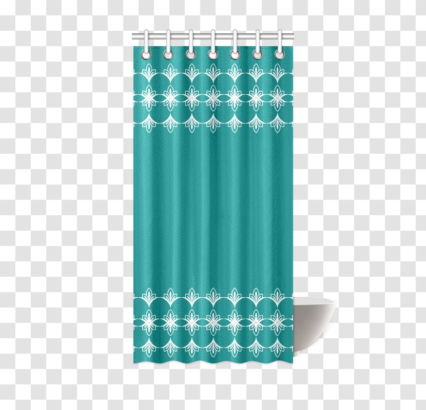Teal Turquoise Tablecloth Red - Blue - White Curtains Transparent PNG