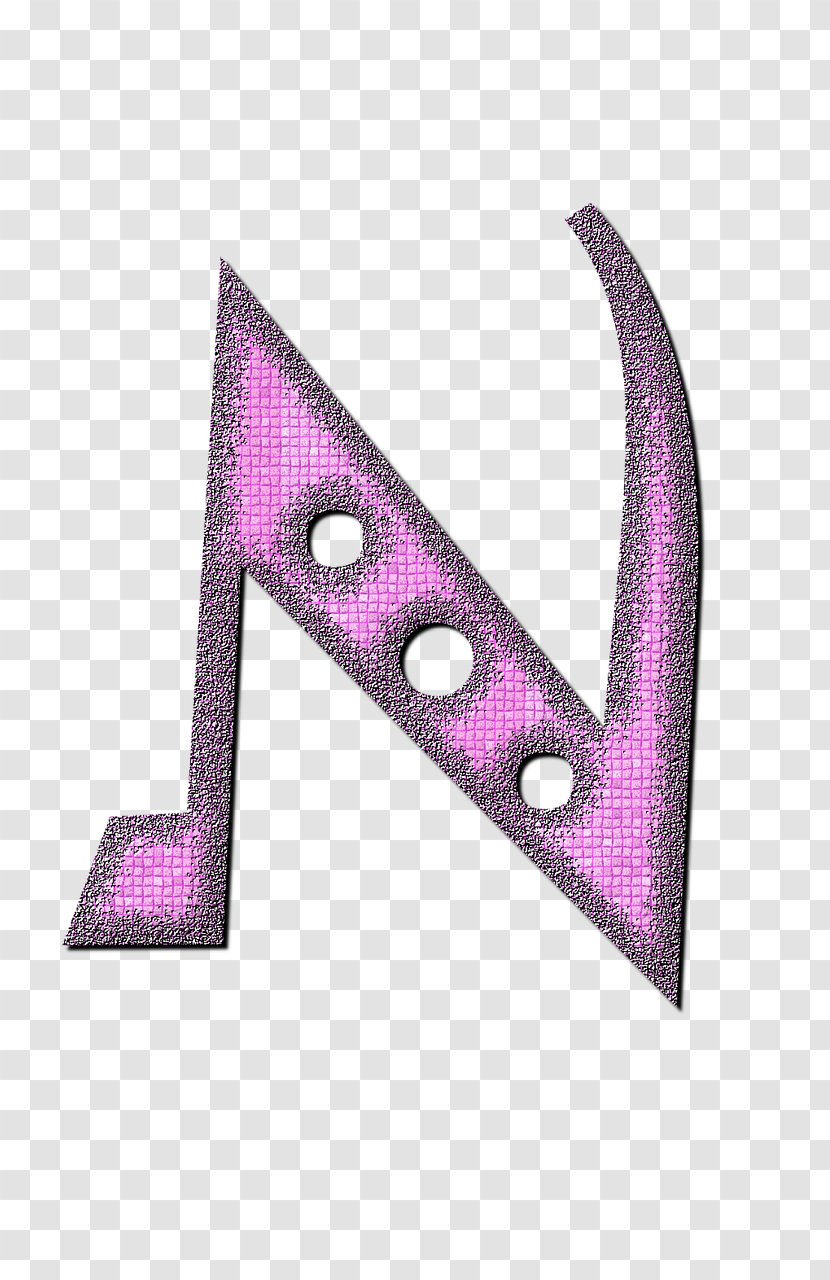 Letter N Alphabet Font - Purple Transparent PNG