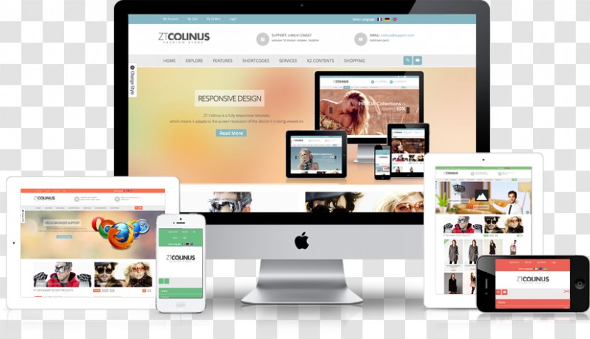 Web Development Responsive Design - Multimedia Transparent PNG