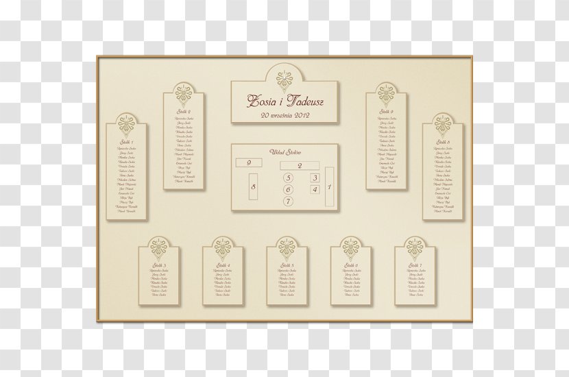 Table Place Cards Seating Plan Catering - Ring - PLAN Transparent PNG