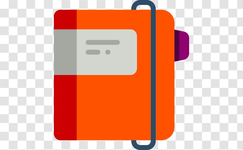 Diary Icon - Red - Yellow Book Transparent PNG