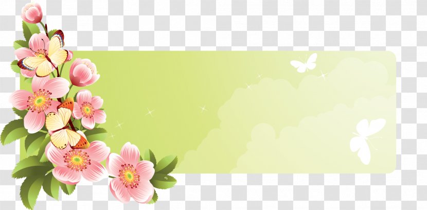 Flower Picture Frames Stock Photography Graphic Design - Floral Banner Transparent PNG
