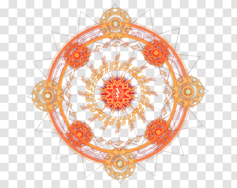 Magic Circle Clip Art - Orange - Simple Irregular Pattern Transparent PNG