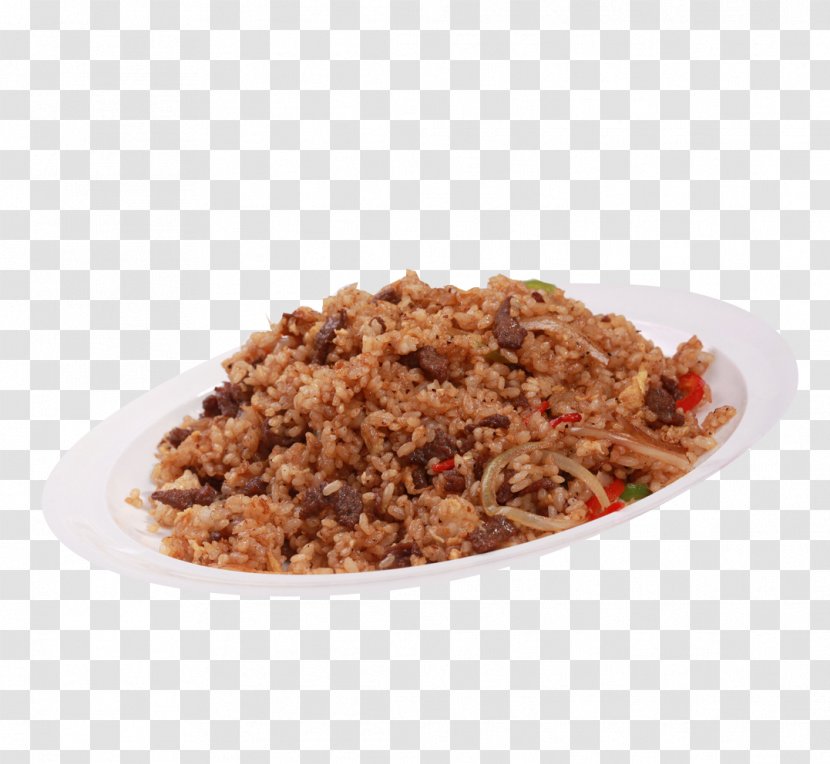 Fried Rice Bell Pepper Black Beef Meat - With Transparent PNG
