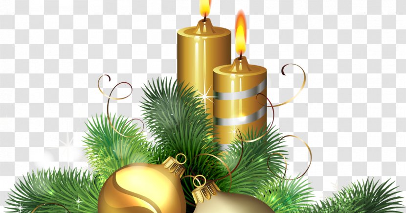 Christmas Day Candle Ornament - Wishes Transparent PNG