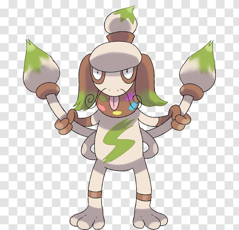 Smeargle Evolution Pokémon Sun And Moon Fighting - Flower Transparent PNG