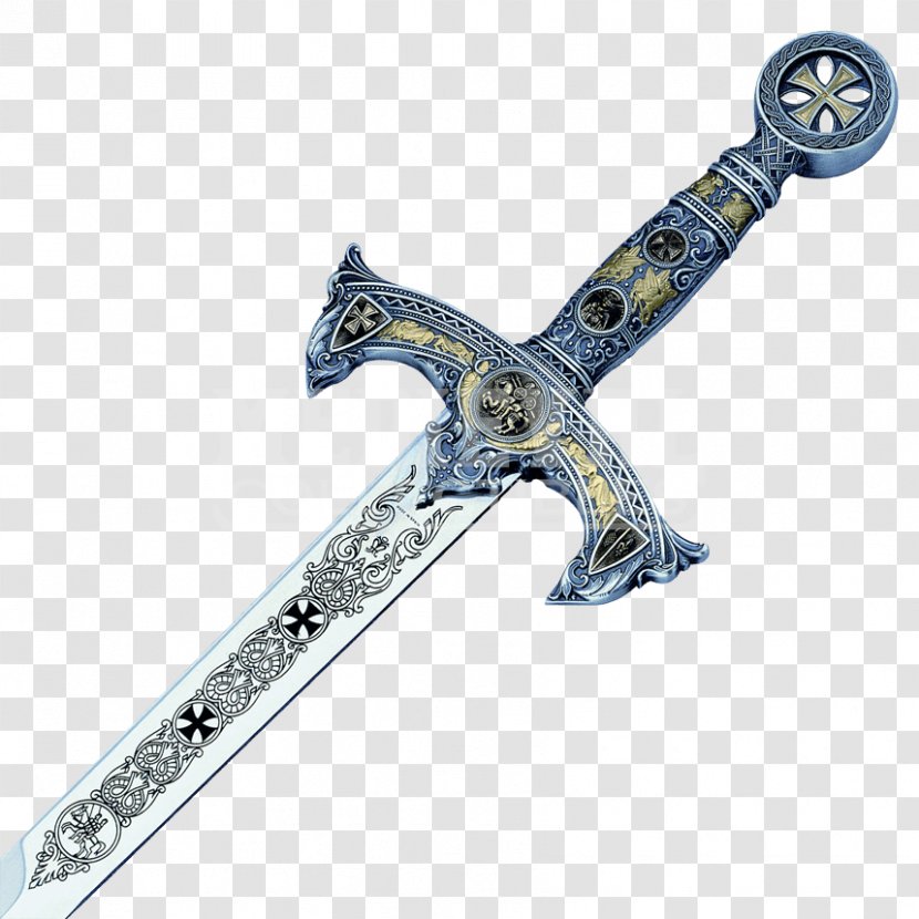 Sword Knights Templar Middle Ages Hilt Tattoo - Meaning Transparent PNG