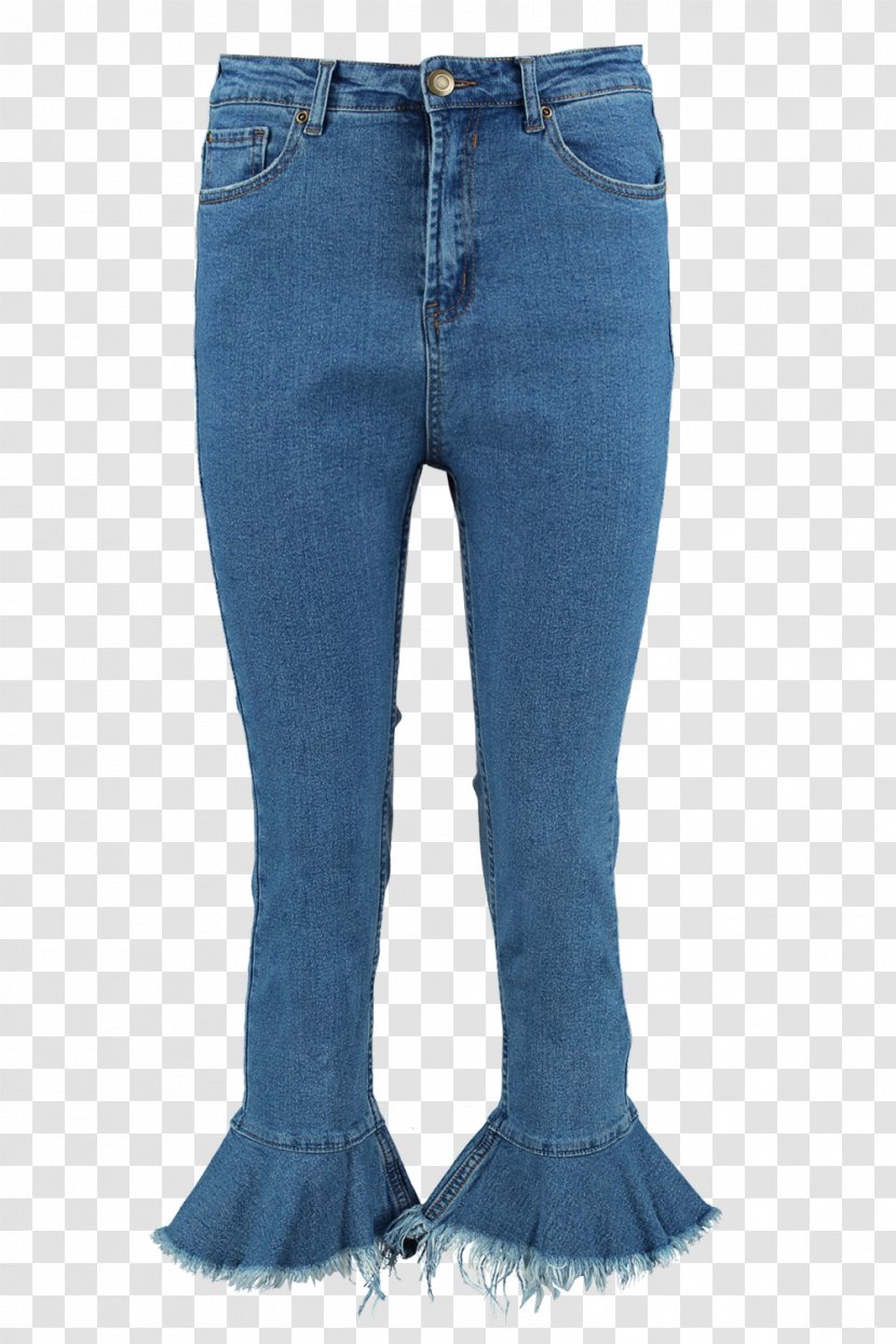 Jeans Ruffle Pants Blue Boyfriend - Clothing Transparent PNG