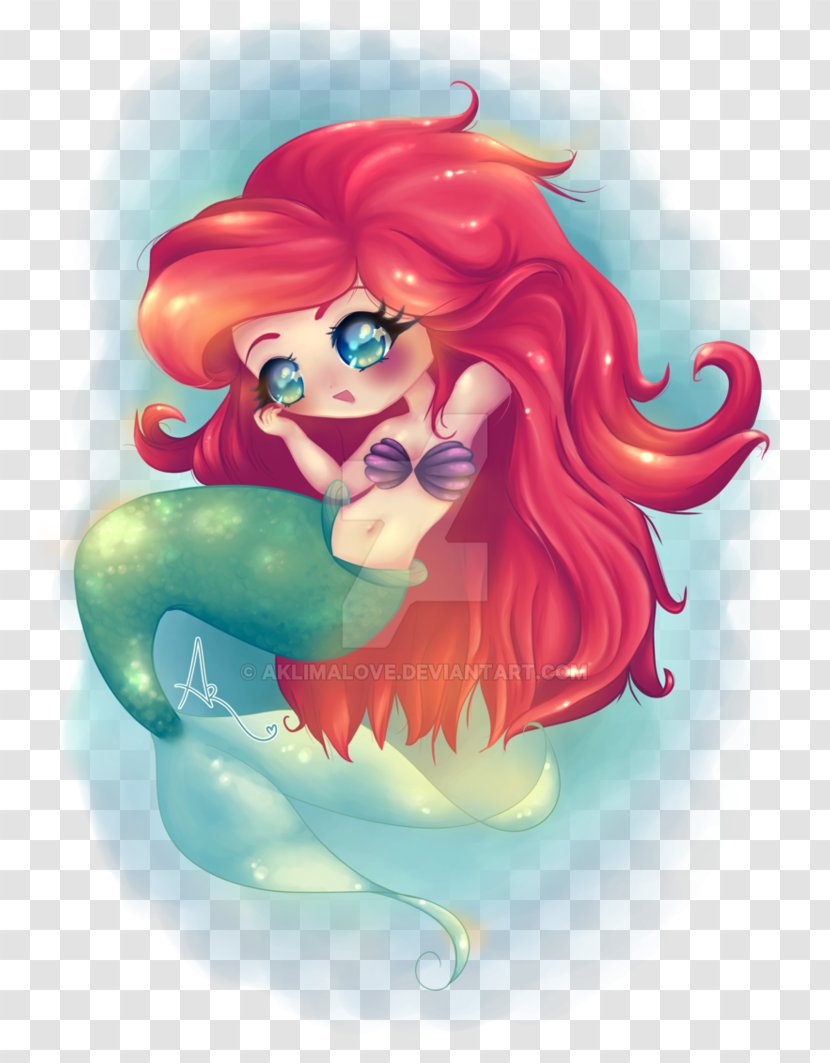 Mermaid Illustration Cartoon Desktop Wallpaper Mouth - Fictional Character Transparent PNG
