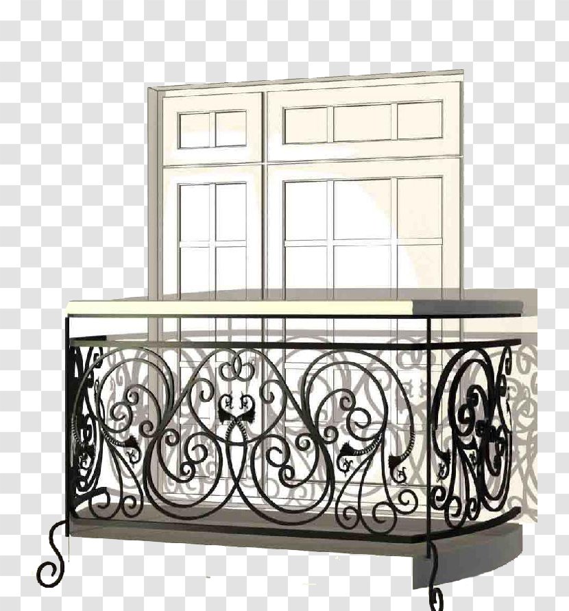 Balcony Handrail Forging Window Огорожа - Furniture Transparent PNG