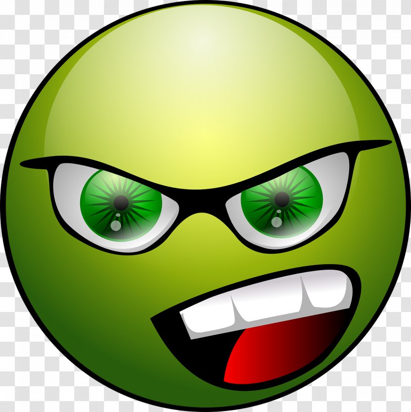 Smiley Emoticon Clip Art - Angry Emoji Transparent PNG
