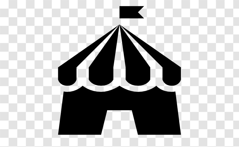 Black & White Tent Party Clip Art - Circus Transparent PNG