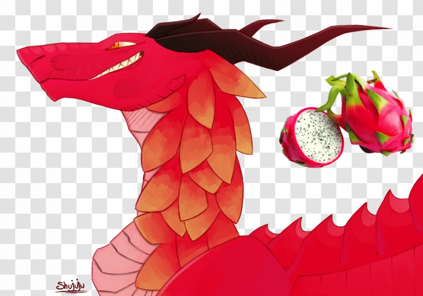 Drawing Character Cut Flowers Pitaya - Dragon Fruit Transparent PNG