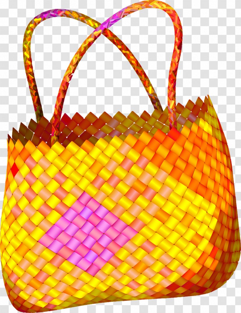 Tote Bag Shoulder M Hobo Pattern - Yellow - Artesano De Cestas Transparent PNG