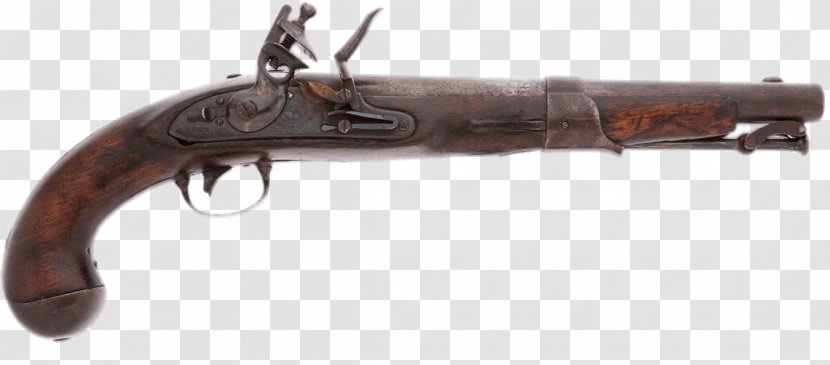 Flintlock Antique Firearms Pistol Wheellock - Watercolor - Weapon Transparent PNG