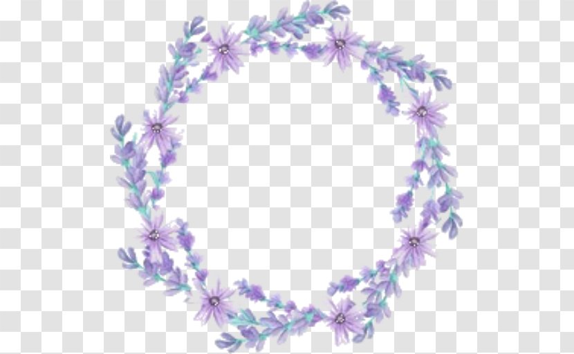 Wreath Flower Petal Lavender Crown - Floral Design Transparent PNG