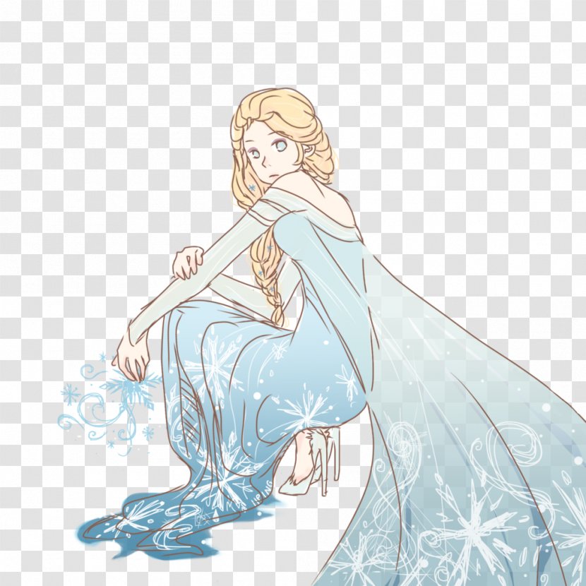 Elsa Fan Art Cartoon Transparent PNG