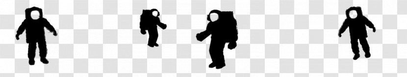 Astronaut Cartoon - Silhouette - Gesture Blackandwhite Transparent PNG
