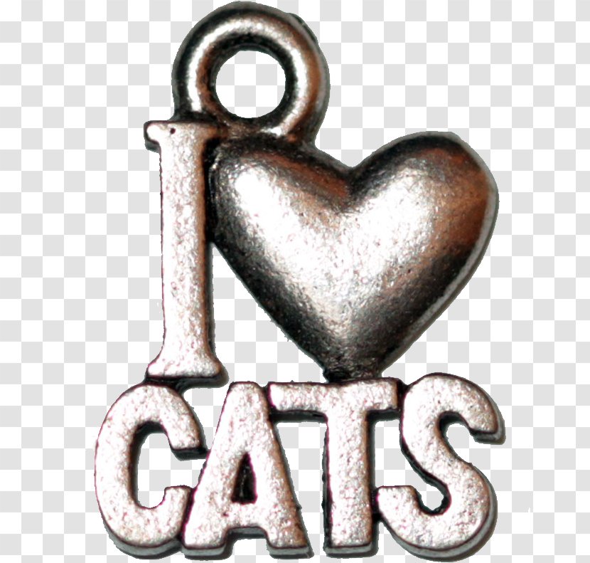 Silver Metal Gift Sales Party Favor - Love Cats Transparent PNG