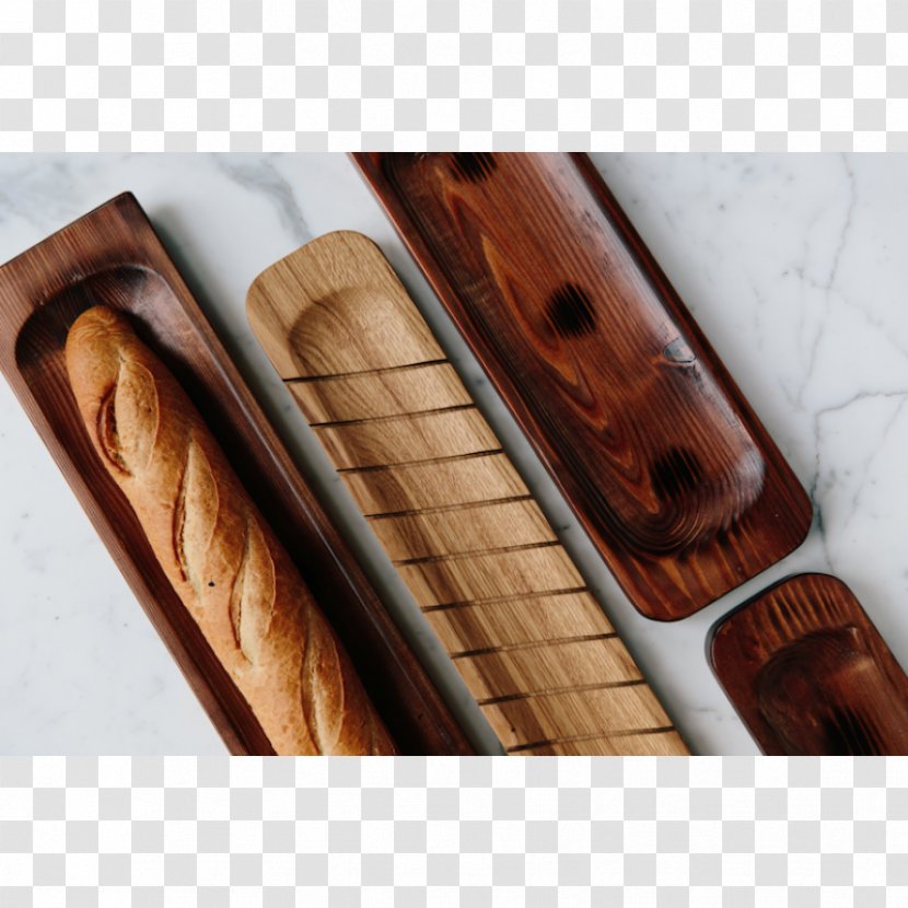 Baguette French Cuisine European Danish Pastry Bread - Matbord - Wooden Board Transparent PNG