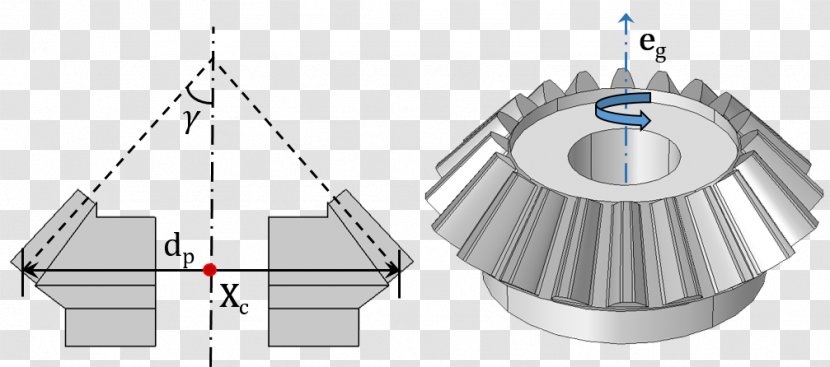 Bevel Gear Worm Drive Angle Rack And Pinion - Schematic Transparent PNG