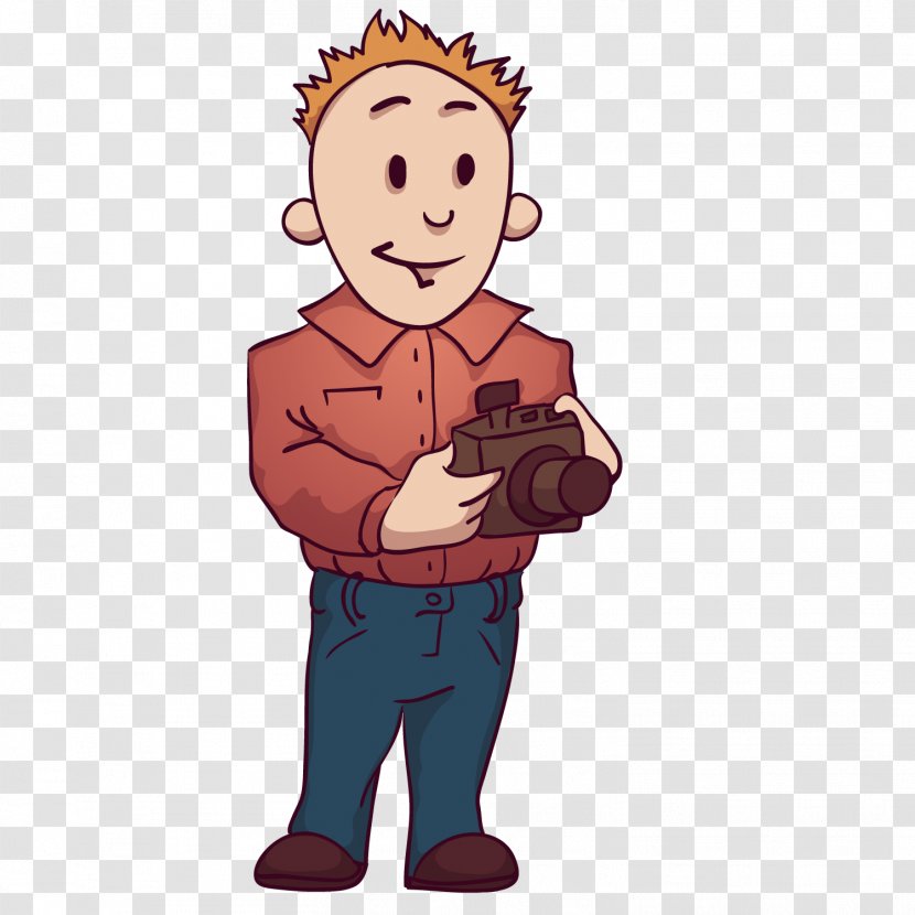 Illustration - Cartoon - Cute Photographer Transparent PNG