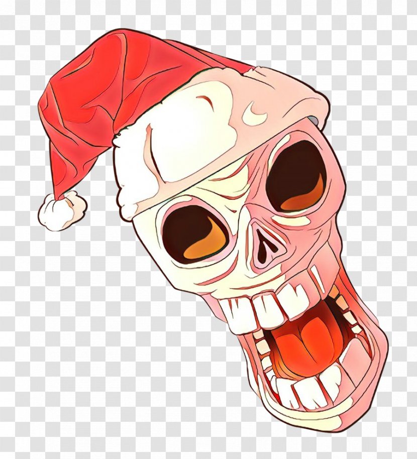 Face Head Cartoon Mouth Bone - Skull - Jaw Fictional Character Transparent PNG