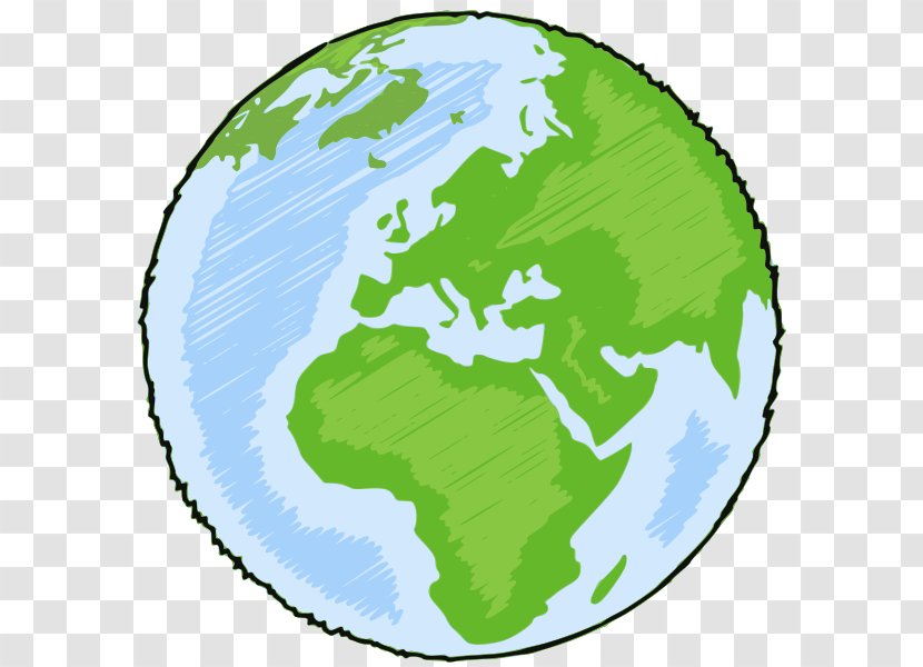 Globe World Map Black And White - Drawing Transparent PNG