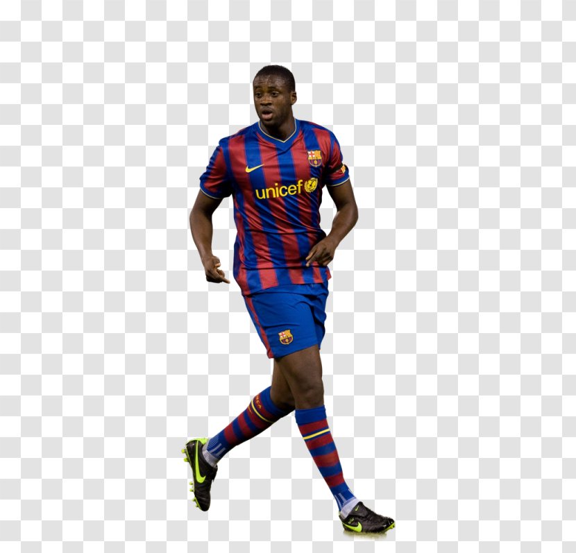 Yaya Touré FC Barcelona Jersey Football Player - Shoe - Fc Transparent PNG