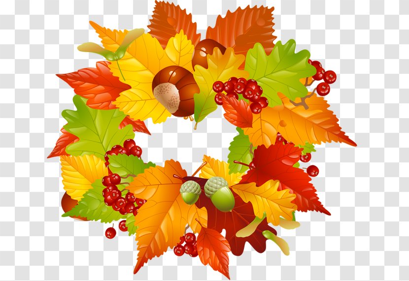 Autumn Leaf Clip Art - Floral Design - Grape Garland Cliparts Transparent PNG