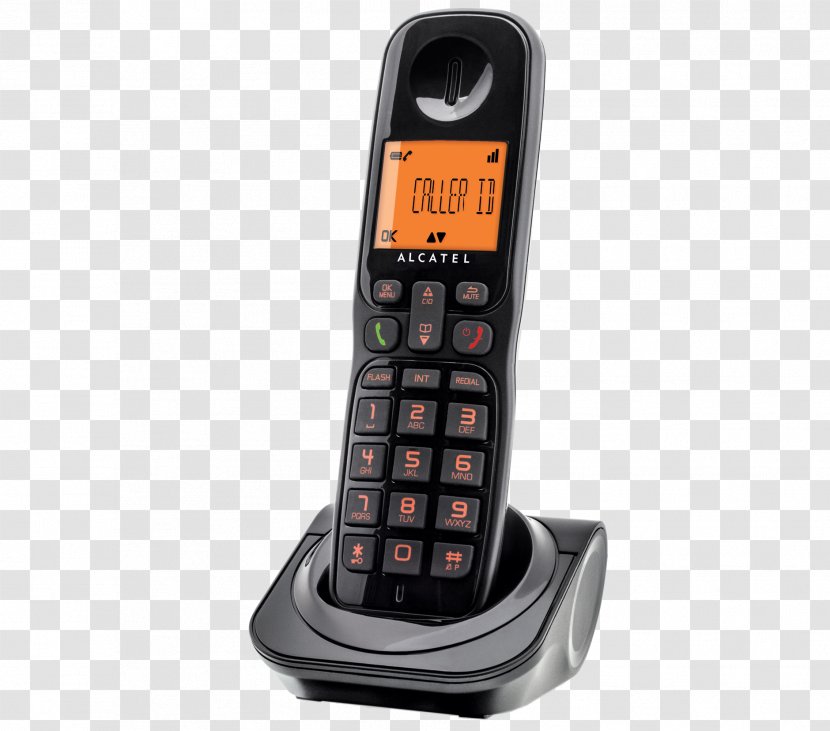Feature Phone Cordless Telephone Alcatel Mobile ATLINKS Sigma 260 - Black Transparent PNG