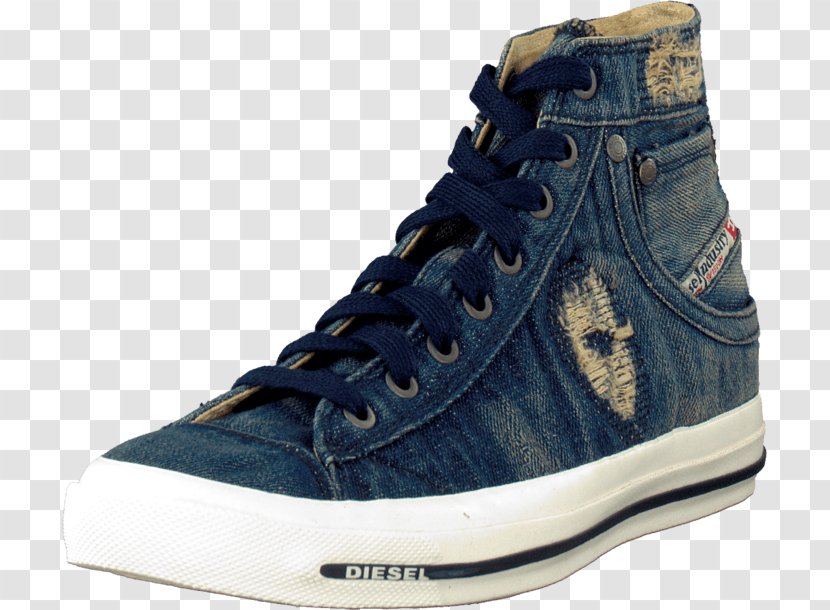 Sneakers Shoe Blue Diesel Boot - Suede Transparent PNG