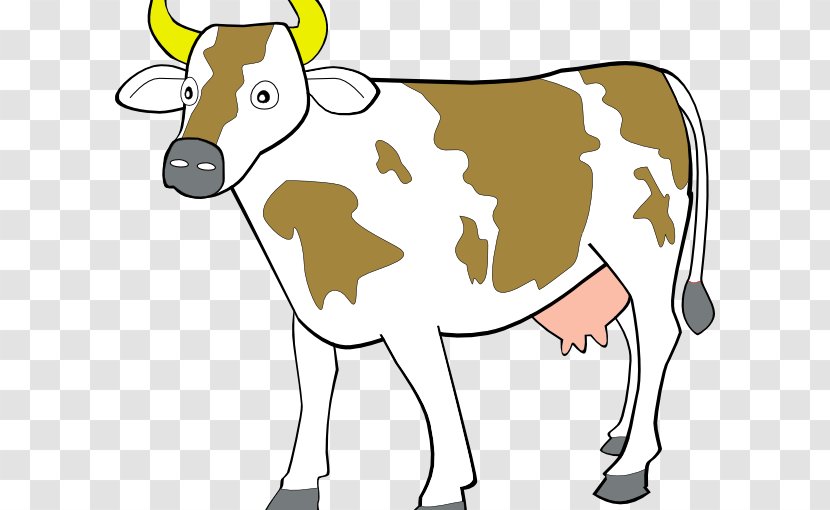 Cattle Domestic Animal Farm Clip Art - Horn - Cow Transparent PNG