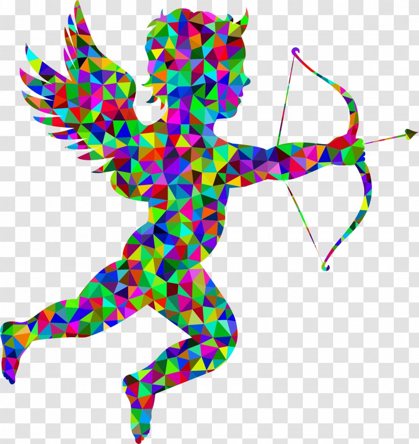 Cherub Cupid Silhouette Clip Art - Royaltyfree Transparent PNG