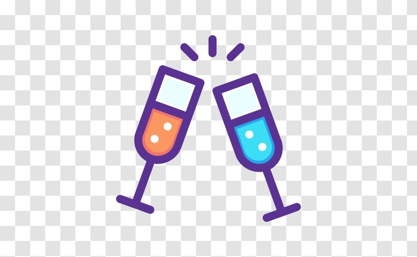 Champagne Glass Wine Drink - Party Cheers! Transparent PNG