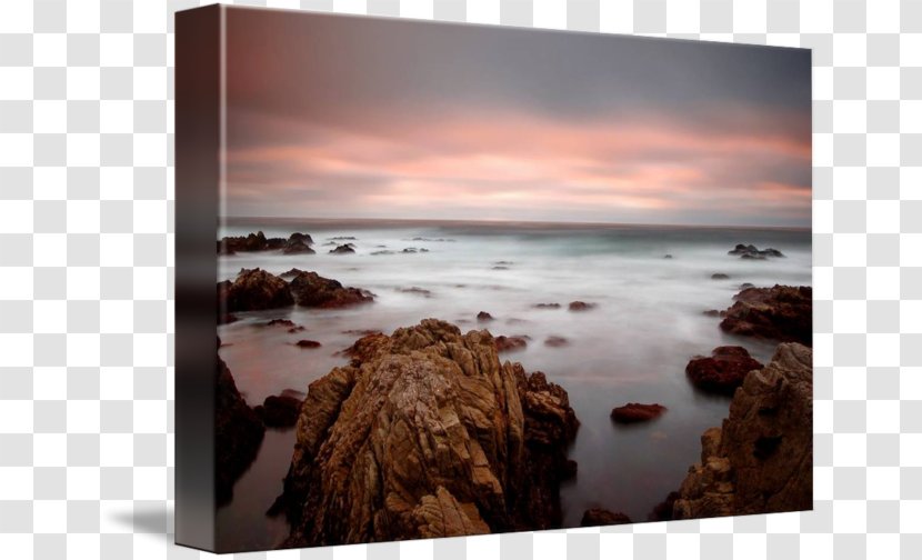 Shore Sea Gallery Wrap Sunrise Canvas - Rock - Seascape Transparent PNG
