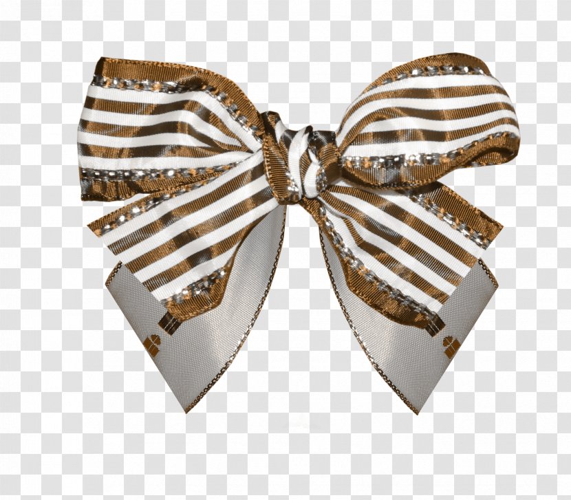 Birthday Ribbon Bow Tie Vintage Clothing - Shoelace Knot - Beautiful Brown Striped Transparent PNG