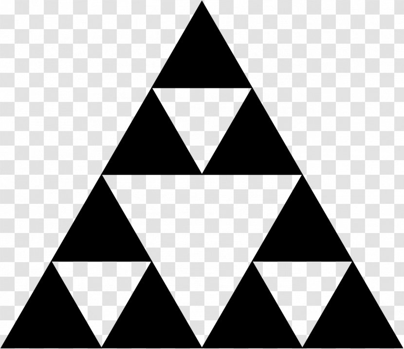 Sierpinski Triangle Fractal Two-dimensional Space Pascal's Transparent PNG