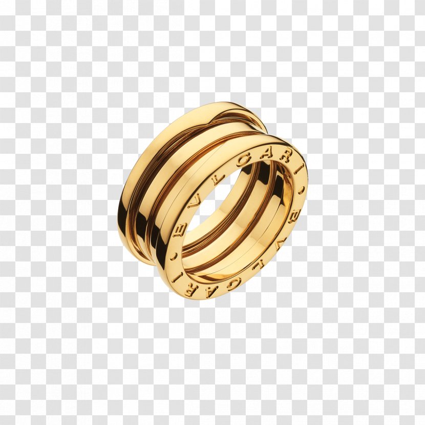 Bulgari Wedding Ring Jewellery Diamond - Brass Transparent PNG