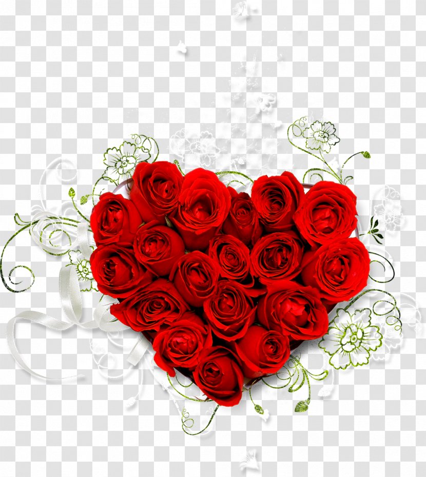Rose Flower Bouquet Heart Clip Art - Sweet 16 Transparent PNG