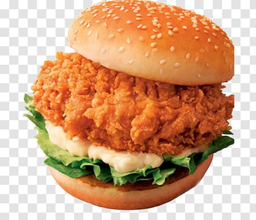 Hamburger Fast Food French Fries Fried Chicken Junk - Heart - Crispy Burger Transparent PNG