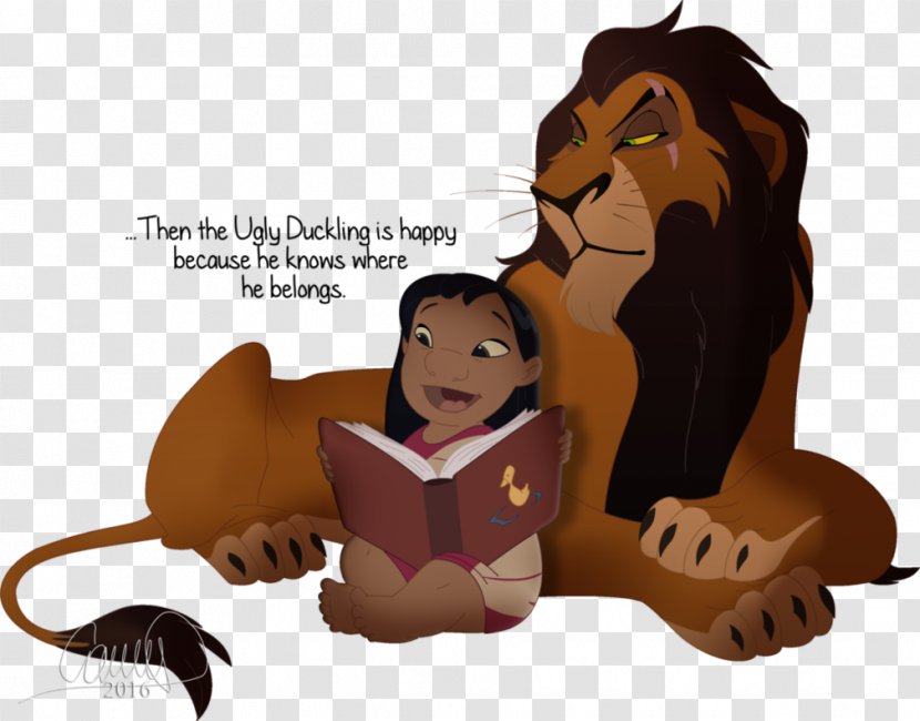 Lion Scar Stitch The Ugly Duckling Art - Lilo Transparent PNG