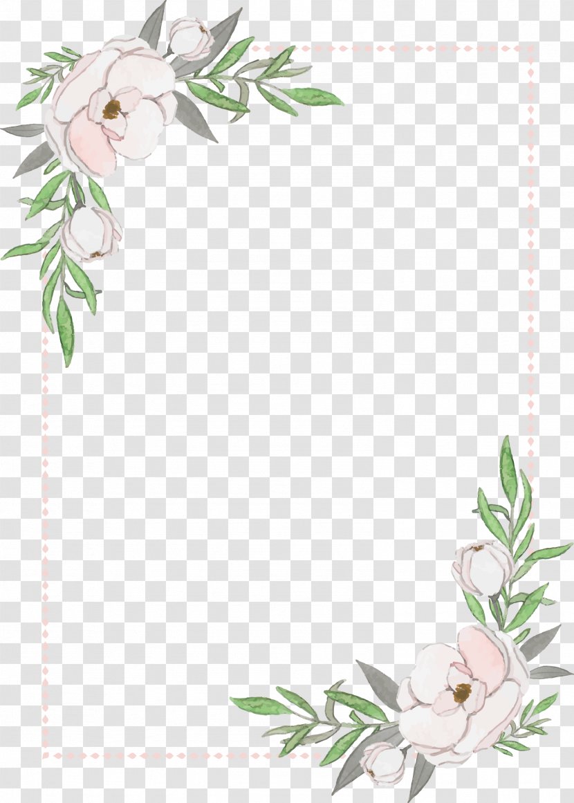 Wedding Invitation Camellia - Textile - Vector Hand-painted Floral Decorative Pattern Transparent PNG