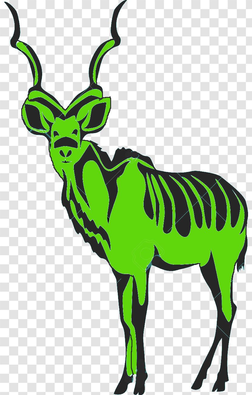 Gazelle Impala Antelope Gemsbok Vector Graphics - Green Transparent PNG
