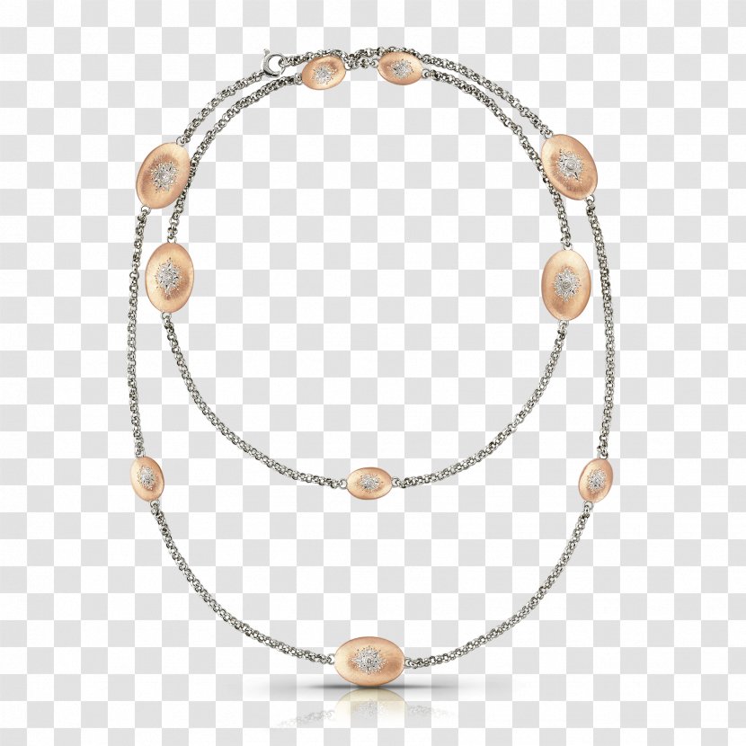 Pearl Scapa Wrap Necklace Jewellery Buccellati - Gold Transparent PNG