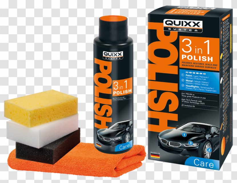 Quixx 3 In 1 Polish - Paint - Car Care 00070-US Scratch Remover Kit 7-In-1 Wax Lampa 38179 Quixx-Clean 9 1Auto Body Supplies Catalog Transparent PNG